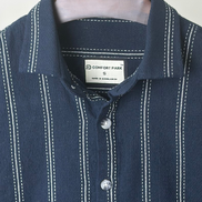 Midnight Navy Striped half shirt