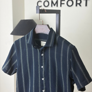 Midnight Navy Striped half shirt