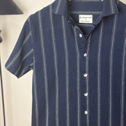 Midnight Navy Striped half shirt