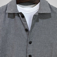 Monochrome Houndstooth Overshirt