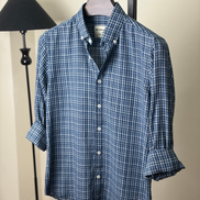Navy Check Full Shirt