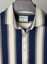 Navy Multi-Stripe Half Shirt