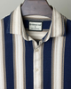 Navy Multi-Stripe Half Shirt