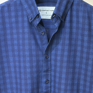 Navy Blue Check Shirt