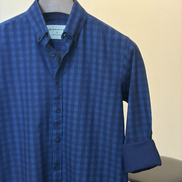 Navy Blue Check Shirt