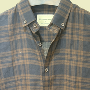 Navy & Brown Plaid
