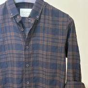 Navy & Brown Plaid