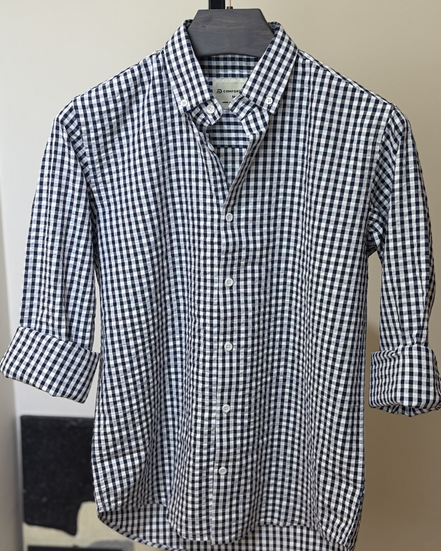 Navy Gingham