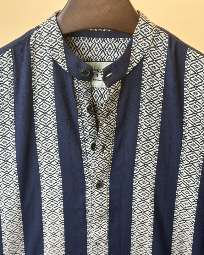Navy Ivory Geo Block Katua