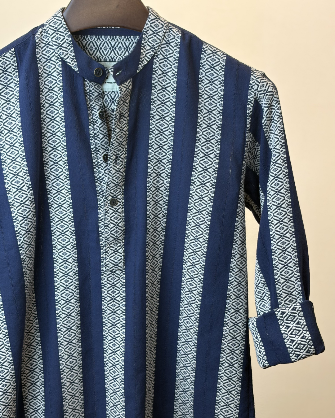 Navy Ivory Geo Block Katua