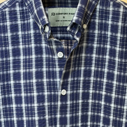 Navy Plaid Check Shirt