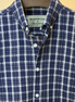Navy Plaid Check Shirt