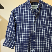 Navy Plaid Check Shirt