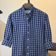 Navy Plaid Check Shirt