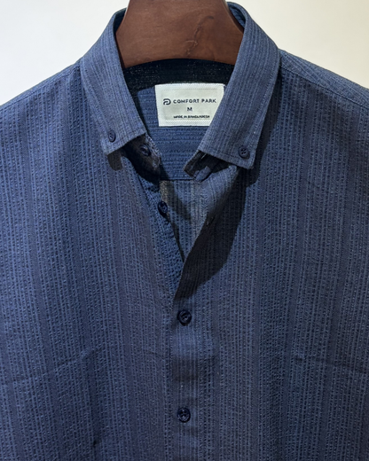 Navy Tonal Stripe