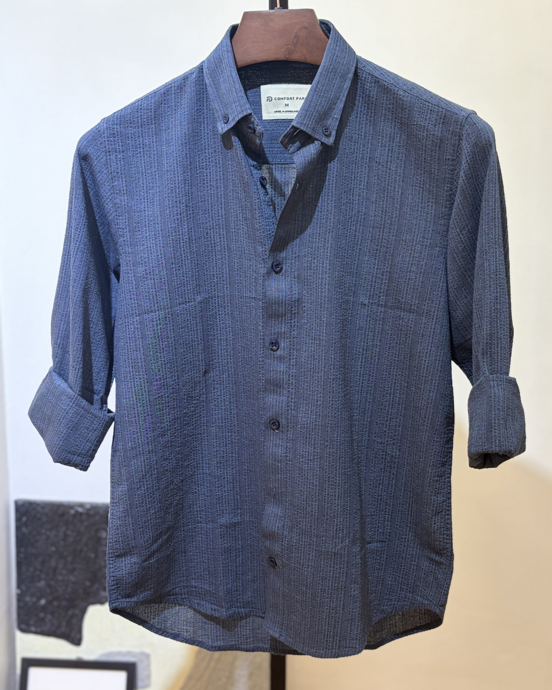 Navy Tonal Stripe