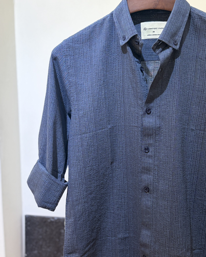 Navy Tonal Stripe