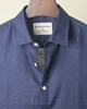 Navy blue solid Linen shirt