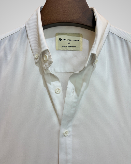 Off-white shirt with subtle texture