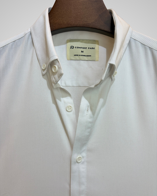 Off-white shirt with subtle texture