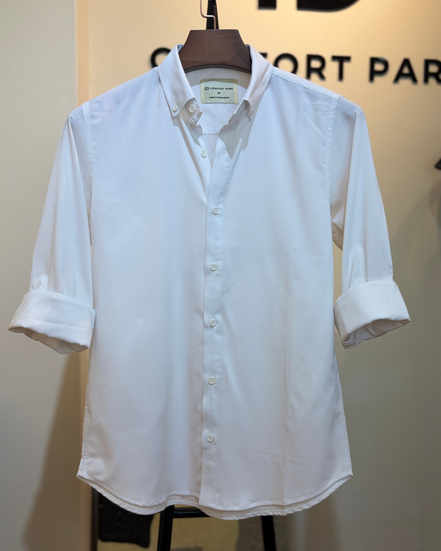 Off-white shirt with subtle texture