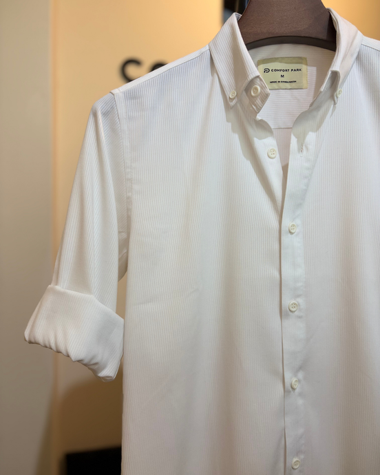 Off-white shirt with subtle texture