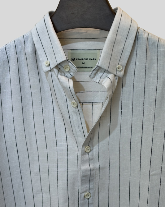 Off white & black wide stripes