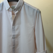 Peach & White Stripe