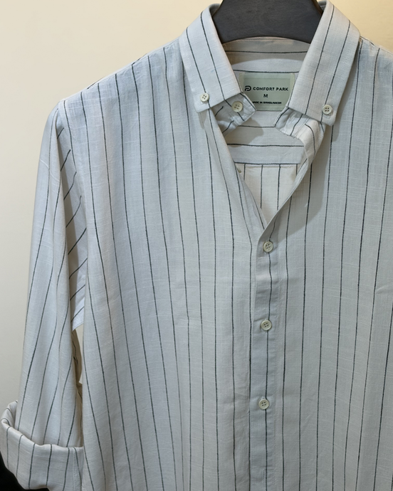 Off white & black wide stripes
