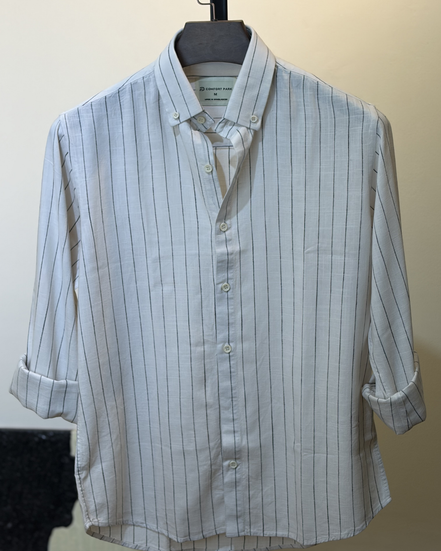 Off white & black wide stripes