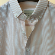 Peach & White Stripe