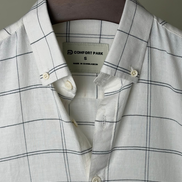 Off white grid check shirt