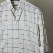 Off white grid check shirt