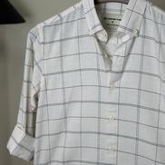 Off white grid check shirt