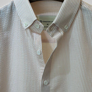 Peach and White Stripe