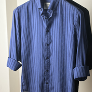 Royal Blue Tone Stripe Shirt
