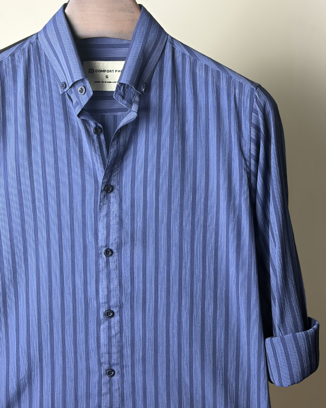 Royal Blue Tone Stripe Shirt