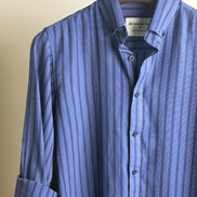 Royal Blue Tone Stripe Shirt