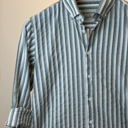 Sage Green White Multi Stripe Shirt
