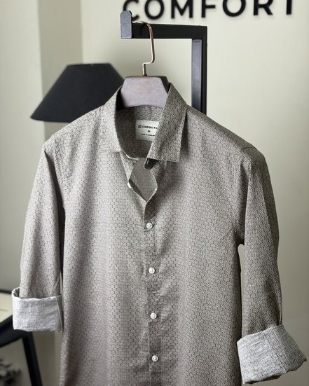 Sage Grey Print Shirt