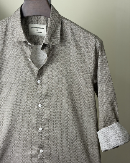 Sage Grey Print Shirt
