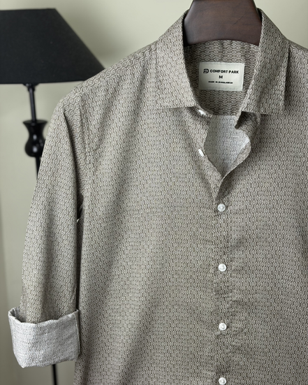 Sage Grey Print Shirt