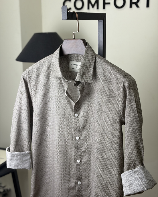 Sage Grey Print Shirt