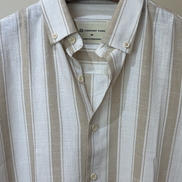 Sand & White Wide Stripe