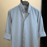 Sky & Khaki Stripe