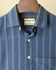 Slate Blue Striped half shirt
