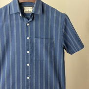 Slate Blue Striped half shirt