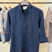 Steel Blue Textured Shirt