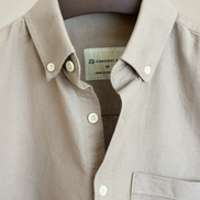 Stone Beige oxford cotton shirt