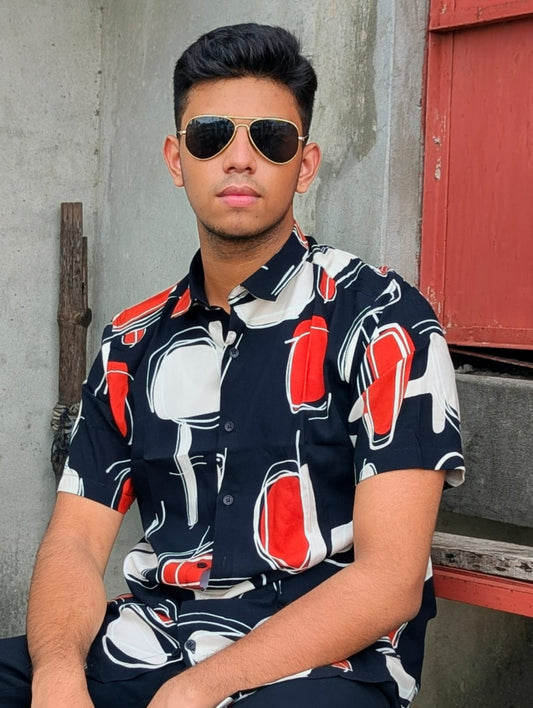 Men's Tabasco Abstract Sleeve Shirt